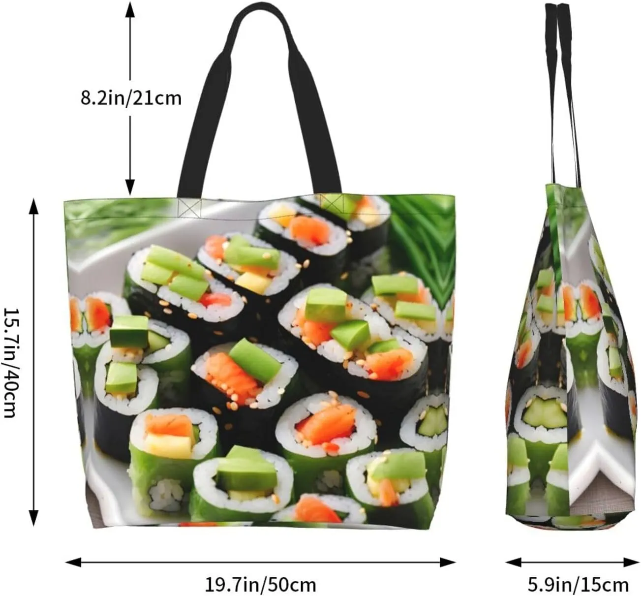 Tea Cups With Roses Romantic Shabby Women Tote Bag,Casual Tote'S Handbag Big Capacity Shoulder Bag Crossbody Bag