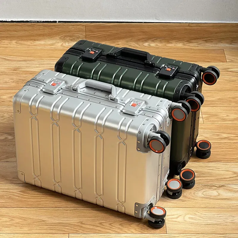 The Explorer Aluminum Suitcase Olive