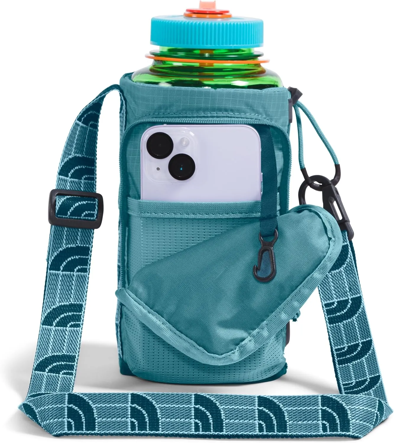 THE NORTH FACE Borealis Water Bottle Holder - PFAS Free, Algae Blue/Midnight Petrol, One Size