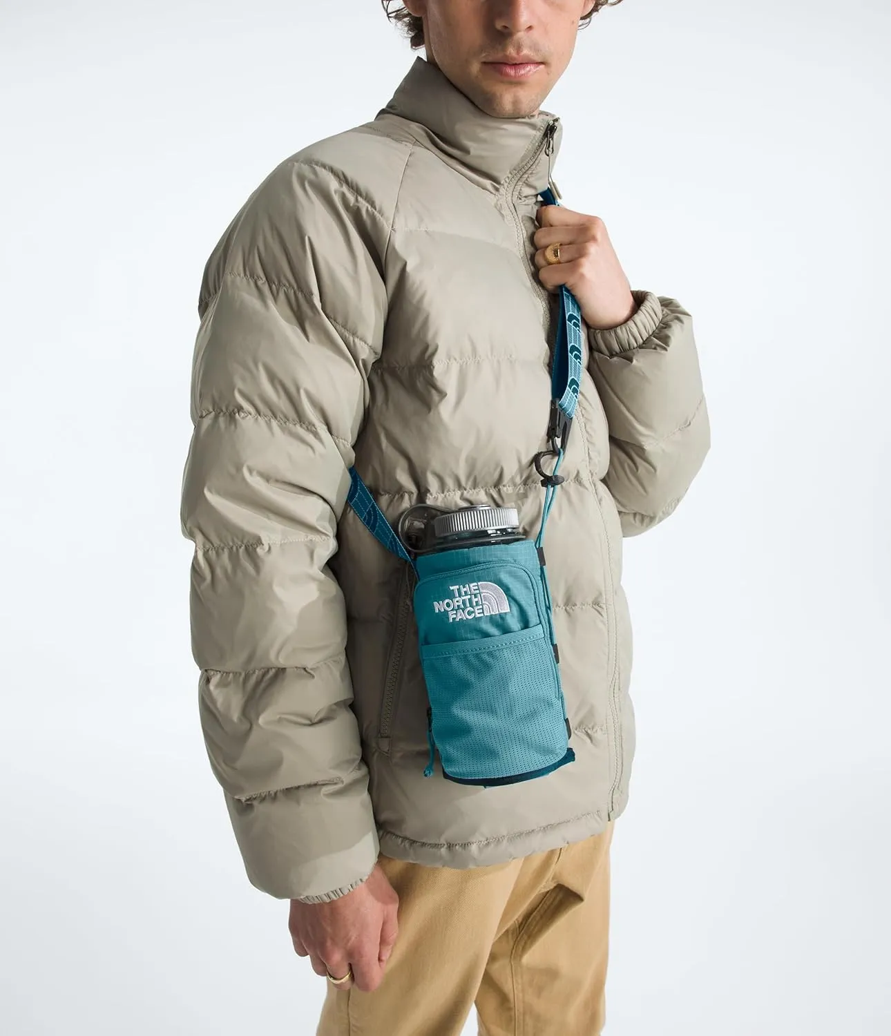 THE NORTH FACE Borealis Water Bottle Holder - PFAS Free, Algae Blue/Midnight Petrol, One Size