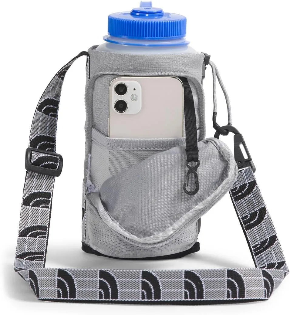 THE NORTH FACE Borealis Water Bottle Holder - PFAS Free, Meld Grey Dark Heather/TNF Black-NPF, One Size