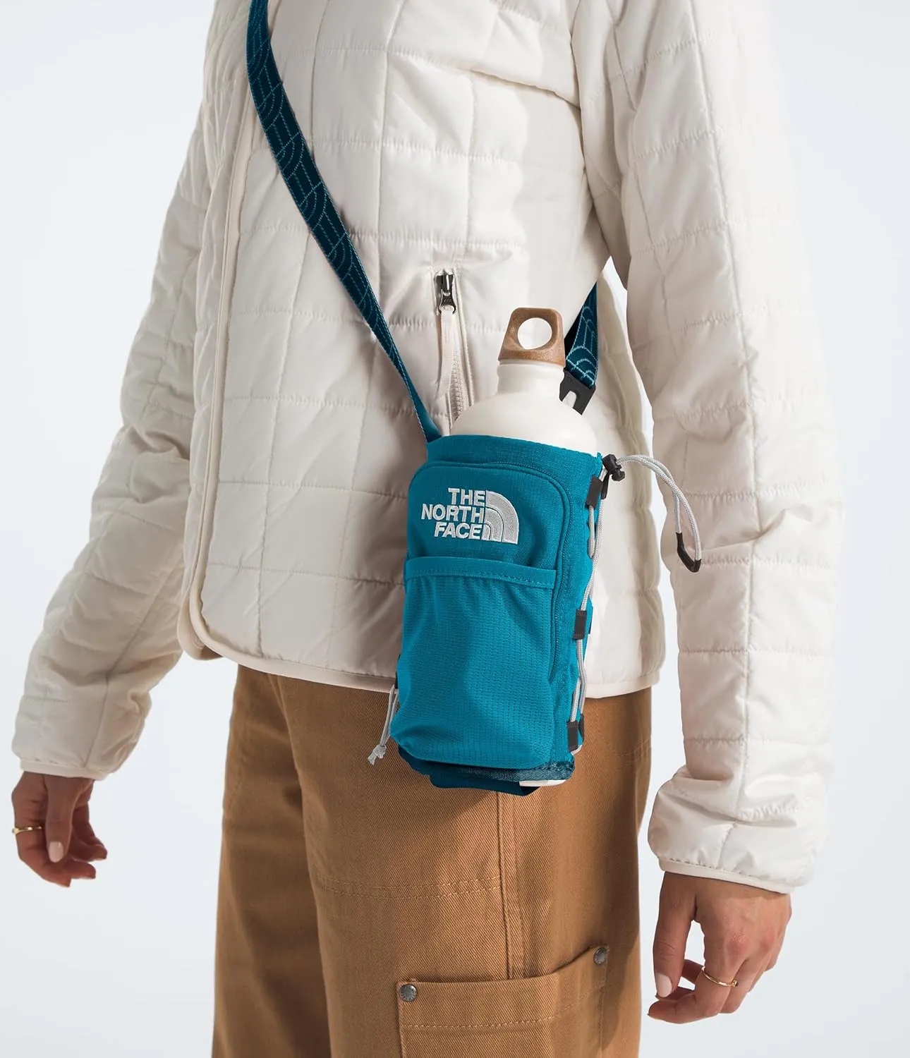 THE NORTH FACE Borealis Water Bottle Holder - PFAS Free, Midnight Petrol/Alkaline Blue, One Size