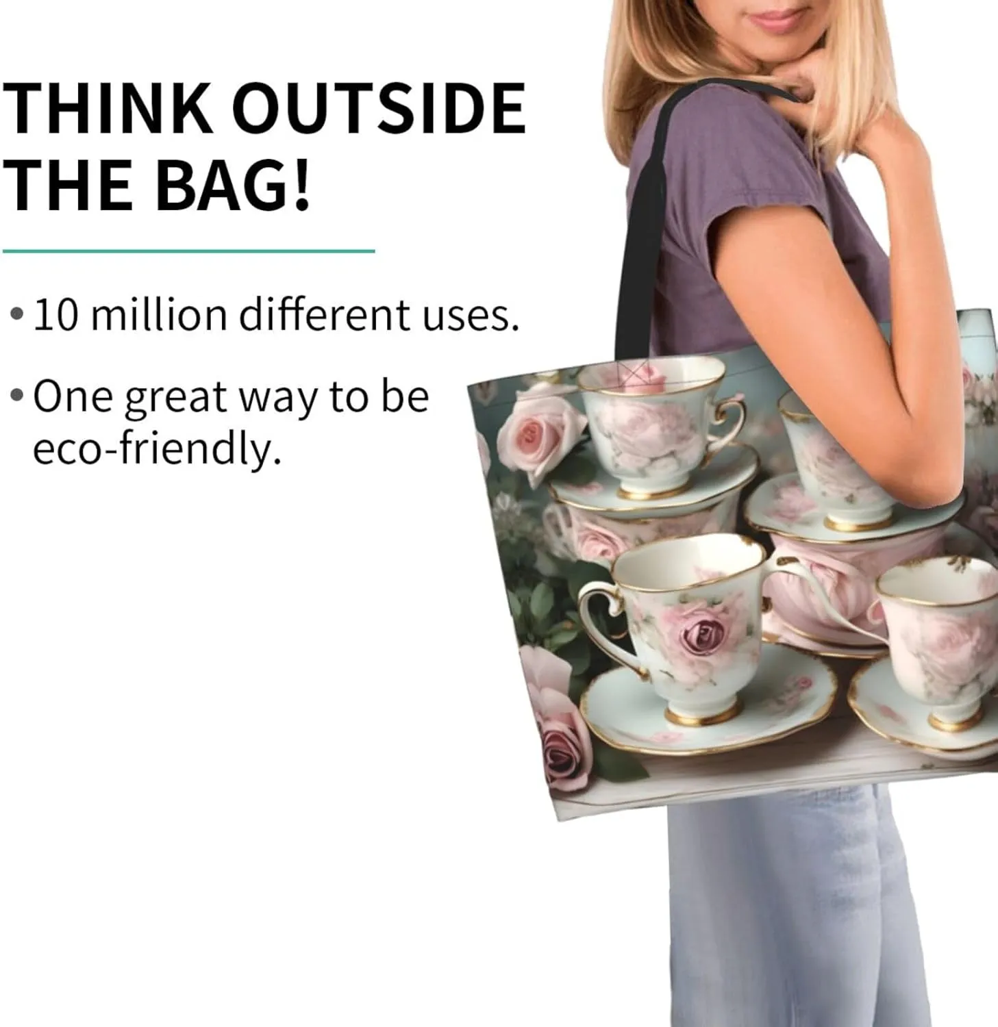 The Underwater World Tropical Fish Women Tote Bag,Casual Tote'S Handbag Big Capacity Shoulder Bag Crossbody Bag