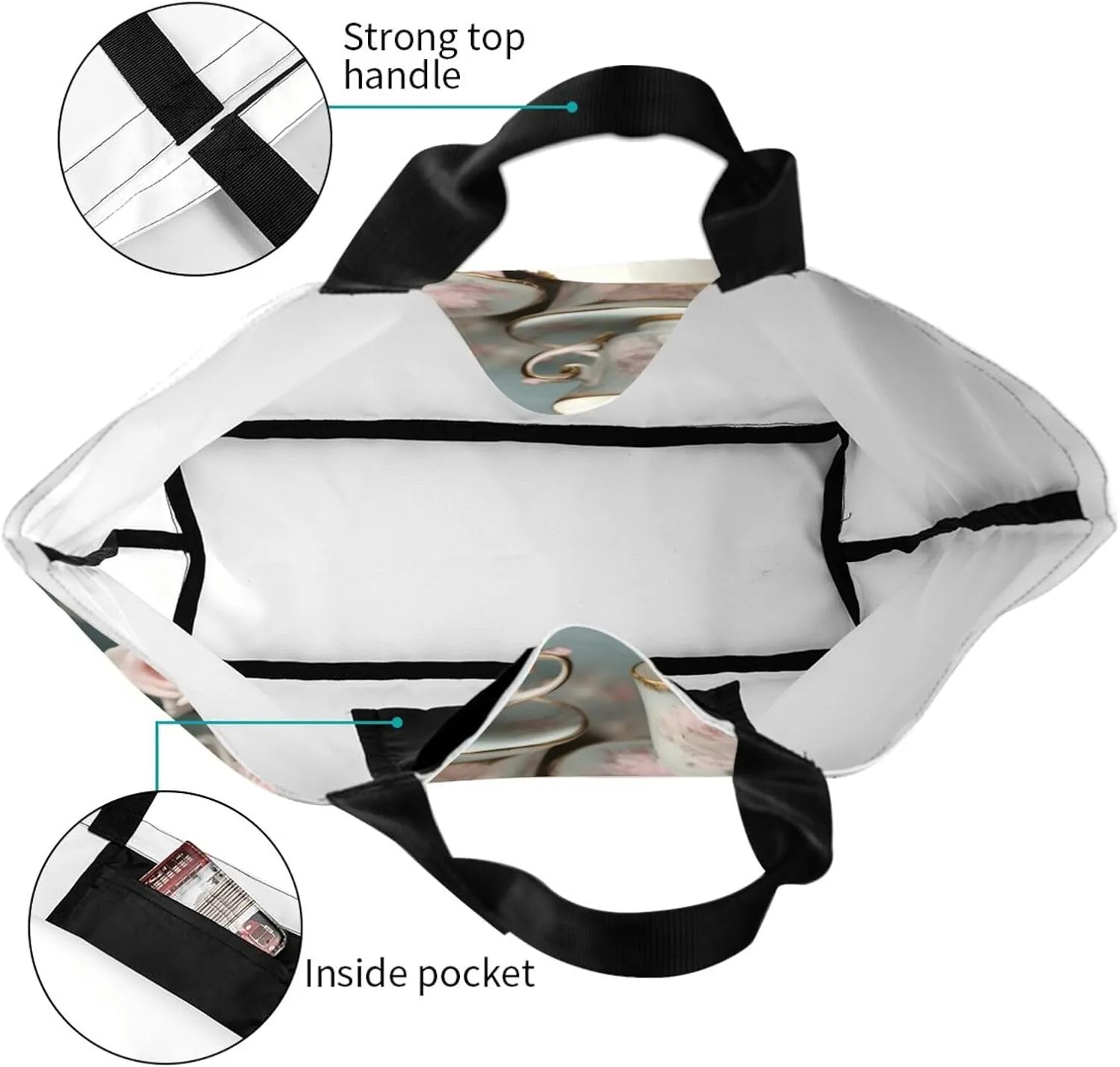 The Underwater World Tropical Fish Women Tote Bag,Casual Tote'S Handbag Big Capacity Shoulder Bag Crossbody Bag
