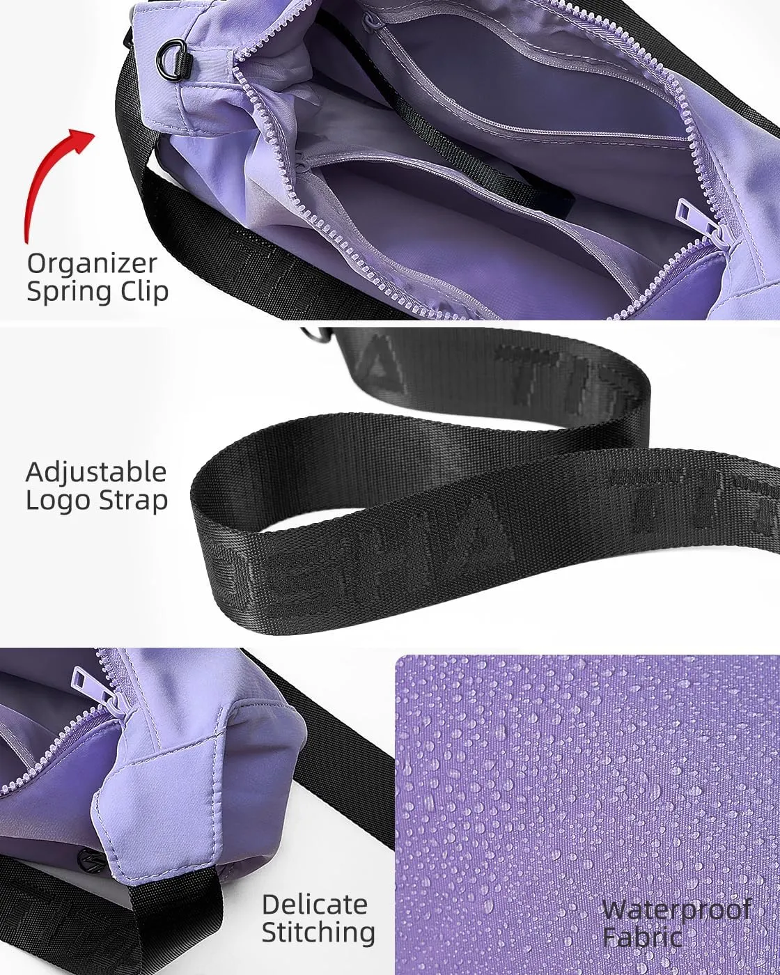 Titosha Medium Nylon Crescent Crossbody Bag for Women with Extended Adjustable Shoulder strap