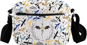 TOBGBE FWing Dragon Rider Gifts Book Lover Crossbody Bag FW Book Series Inspired Gifts FW Fantasy Novel Lover Shoulder Purse