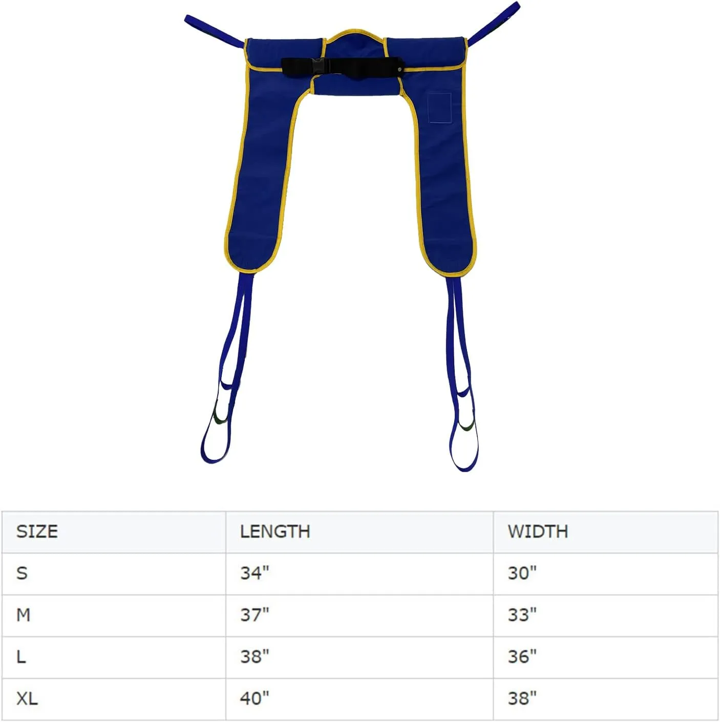 Toileting Sling, Patient Lift for Home Use Transfer Belt Medical Commode Full Body Sling -Compatible with Hoyer, Invacare, McKesson, Drive, Lumex, Medline, Joerns