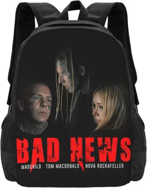 Tom Music Macdonald Backpack Laptop Bag Durable Large Capacity Fashion backpack Travel Bag
