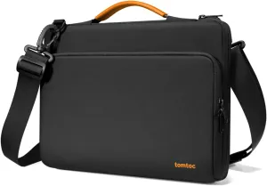 tomtoc 360 Protective Laptop Shoulder Bag for M4 MacBook Pro 16-inch M3/M2/M1 Pro/Max 2024-2019, The NEW RAZER BLADE 15/16, Dell Inspiron 16 Laptop, Water-Resistant Accessory Case