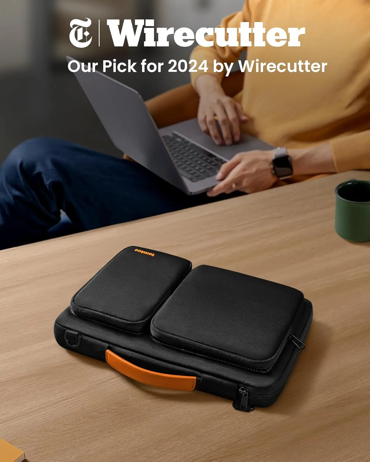 tomtoc Laptop Shoulder Bag for 14 Inch MacBook Pro M4/M3/M2/M1 Pro/Max 2024-2021, 13.5-14.4 Surface Laptop 6/5/Studio 2, Surface Book 3, 360 Protective Case Fit Asus VivoBook
