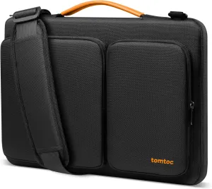 tomtoc Laptop Shoulder Bag for 14 Inch MacBook Pro M4/M3/M2/M1 Pro/Max 2024-2021, 13.5-14.4 Surface Laptop 6/5/Studio 2, Surface Book 3, 360 Protective Case Fit Asus VivoBook