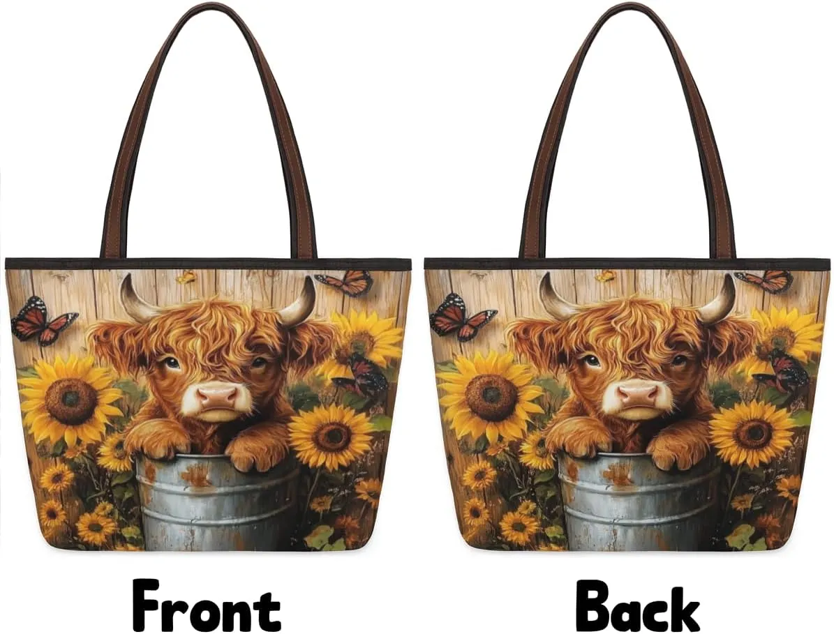 Tote Bag for Women with Zipper Large Capacity Top Handle Casual Shoulder Bag Handbag Reusable Shopping