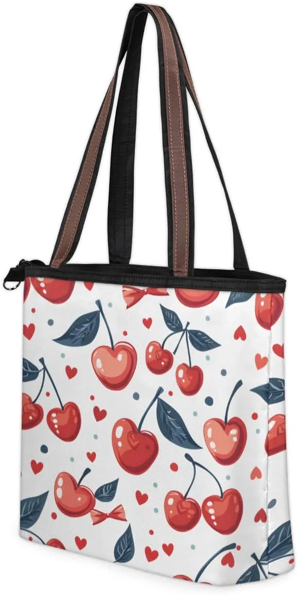 Tote Bag for Women with Zipper Large Capacity Top Handle Casual Shoulder Bag Handbag Reusable Shopping