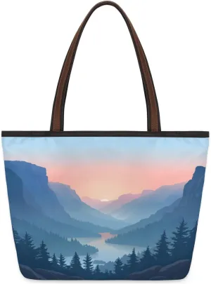 Tote Bag for Women with Zipper Large Capacity Top Handle Casual Shoulder Bag Handbag Reusable Shopping