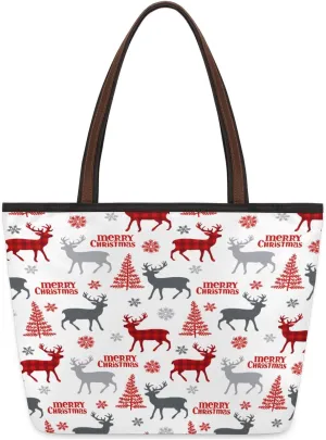 Tote Bag for Women with Zipper Large Capacity Top Handle Casual Shoulder Bag Handbag Reusable Shopping