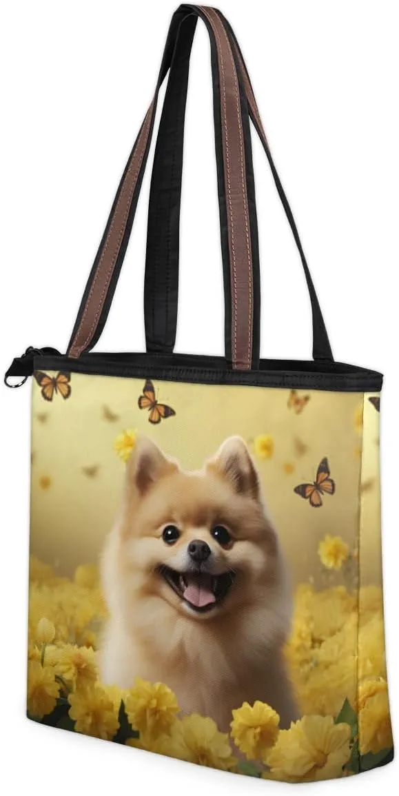 Tote Bag for Women with Zipper Large Capacity Top Handle Casual Shoulder Bag Handbag Reusable Shopping