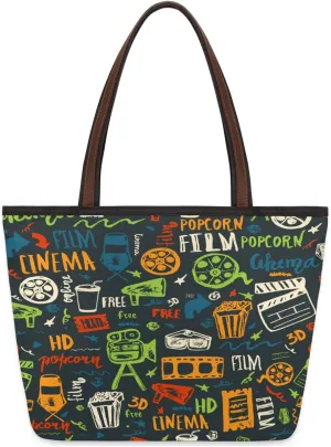 Tote Bag for Women with Zipper Large Capacity Top Handle Casual Shoulder Bag Handbag Reusable Shopping