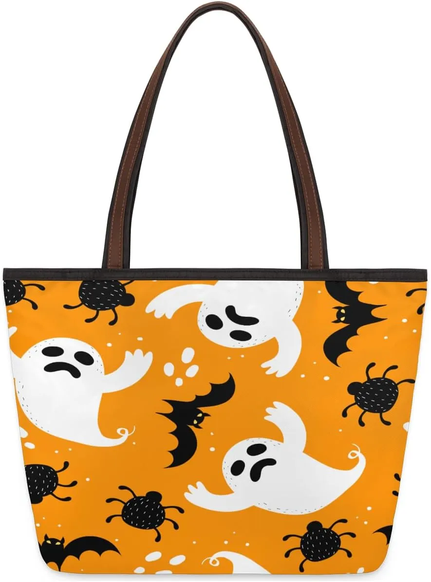 Tote Bag for Women with Zipper Large Capacity Top Handle Casual Shoulder Bag Handbag Reusable Shopping