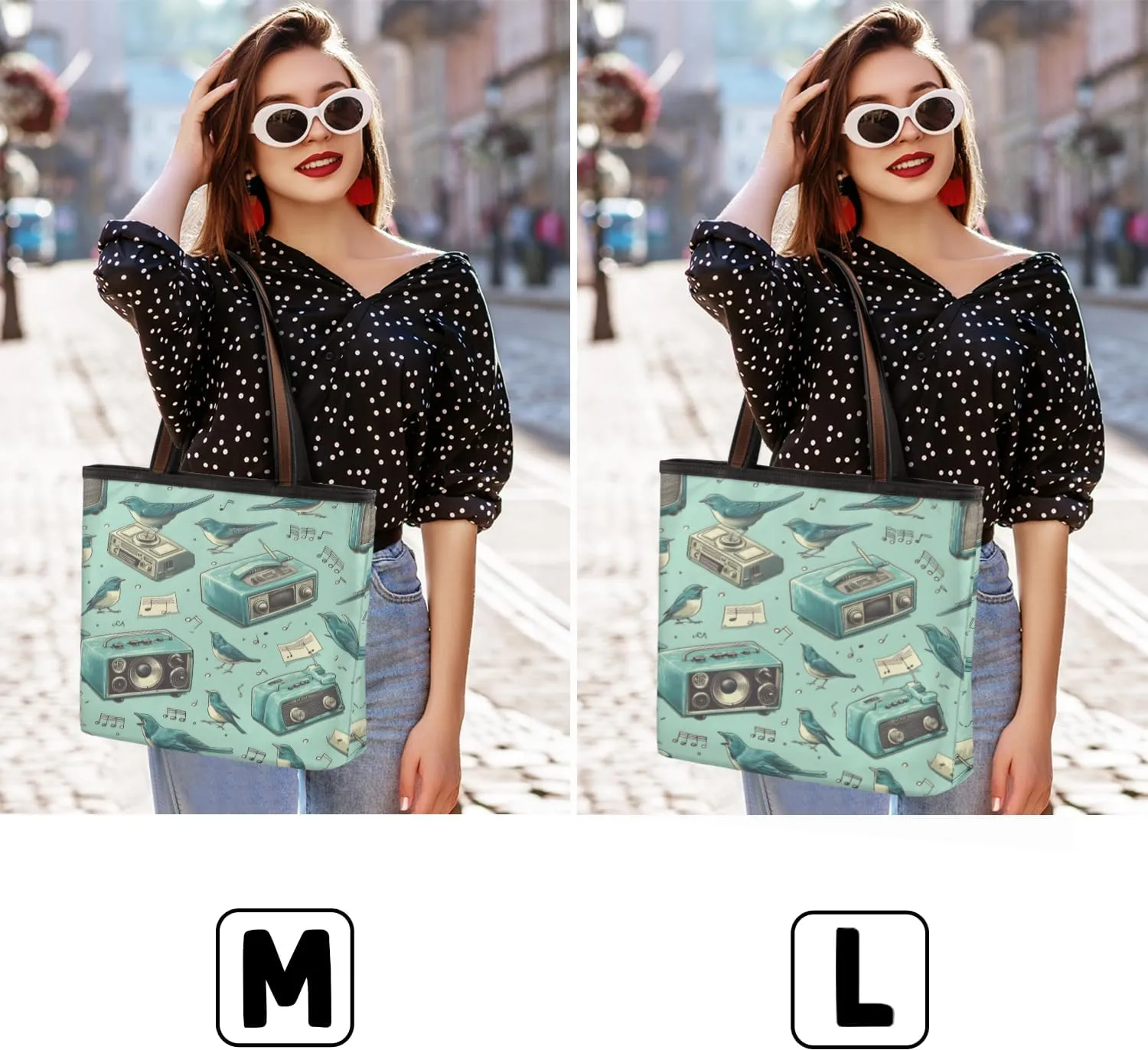 Tote Bag for Women with Zipper Large Capacity Top Handle Casual Shoulder Bag Handbag Reusable Shopping