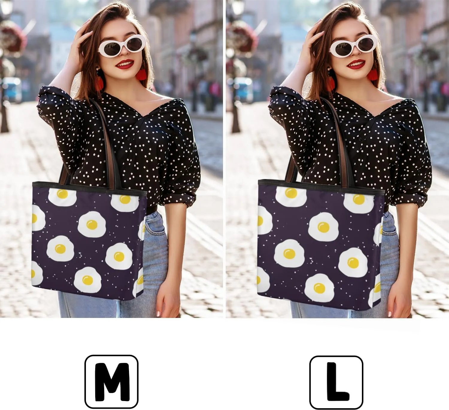 Tote Bag for Women with Zipper Large Capacity Top Handle Casual Shoulder Bag Handbag Reusable Shopping
