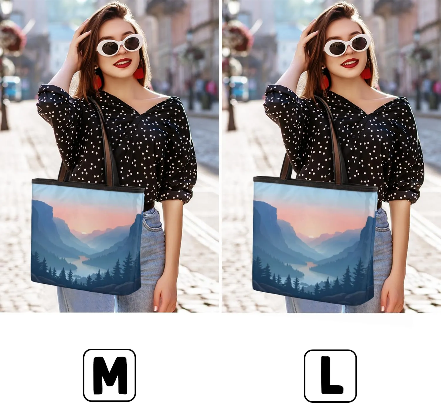 Tote Bag for Women with Zipper Large Capacity Top Handle Casual Shoulder Bag Handbag Reusable Shopping