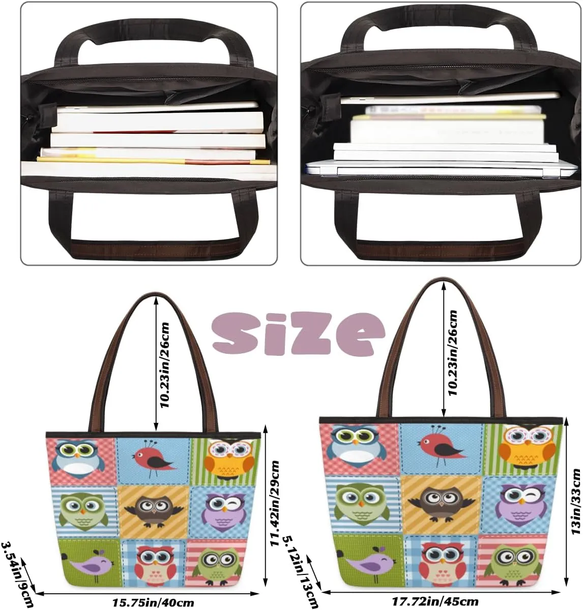 Tote Bag for Women with Zipper Large Capacity Top Handle Casual Shoulder Bag Handbag Reusable Shopping