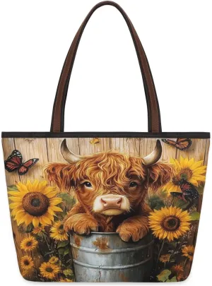 Tote Bag for Women with Zipper Large Capacity Top Handle Casual Shoulder Bag Handbag Reusable Shopping