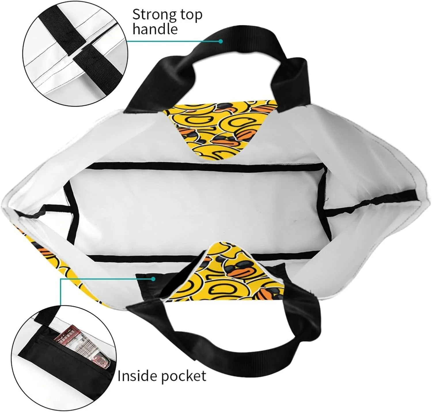 Tote Bag For Womens, Large Casual Shoulder Sling Bags Reusable Grocery Handbag For Travel Shopping Gym