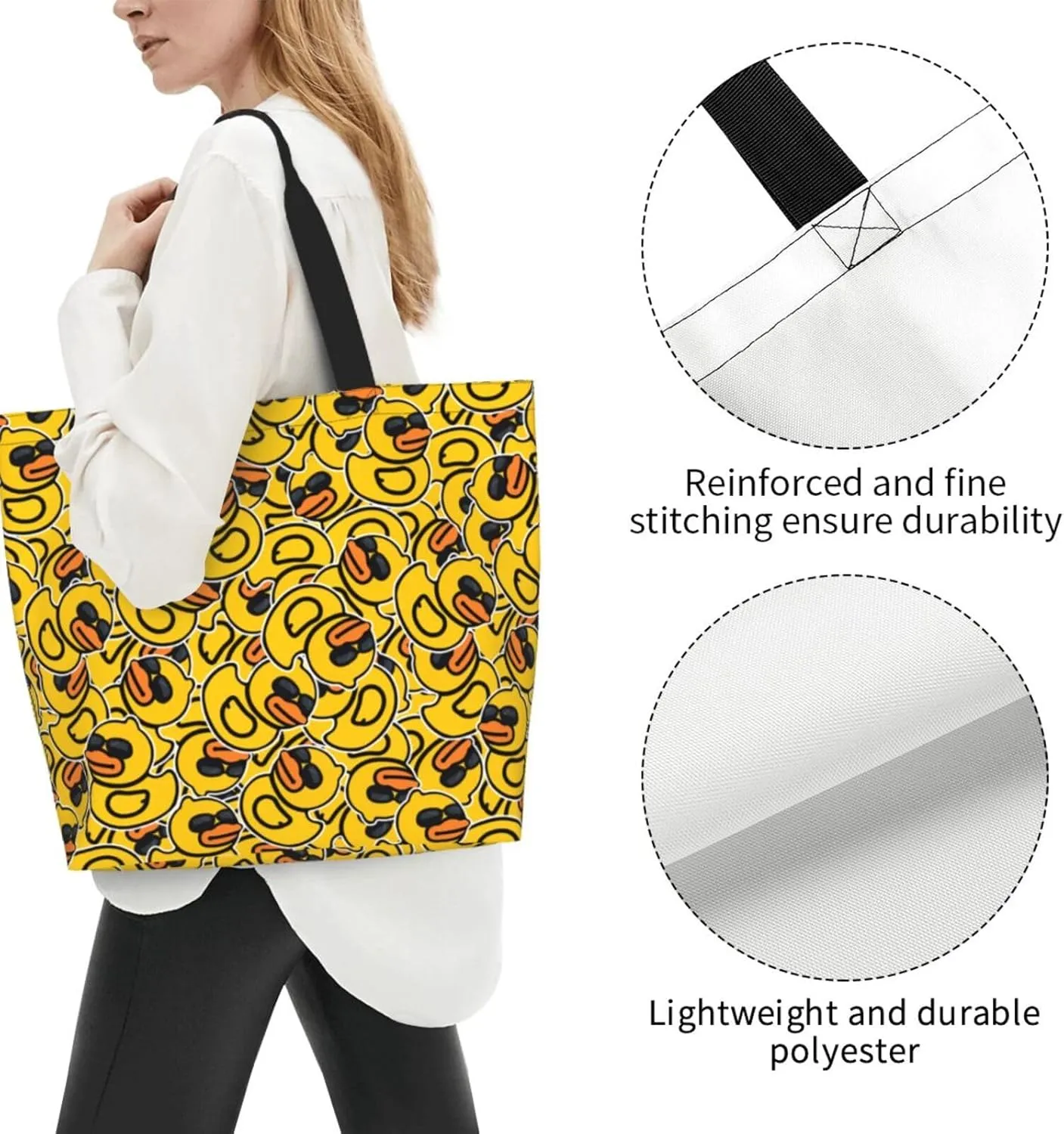 Tote Bag For Womens, Large Casual Shoulder Sling Bags Reusable Grocery Handbag For Travel Shopping Gym