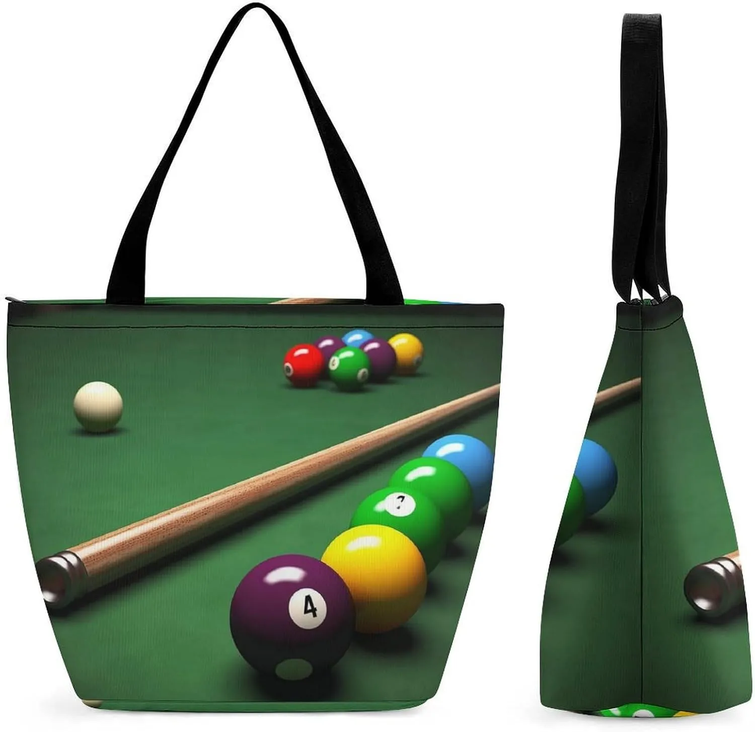 Tote Bag Reusable Grocery Bag with Zipper Funny Deer Women Shopping Bag Large Handbag for Work Travel