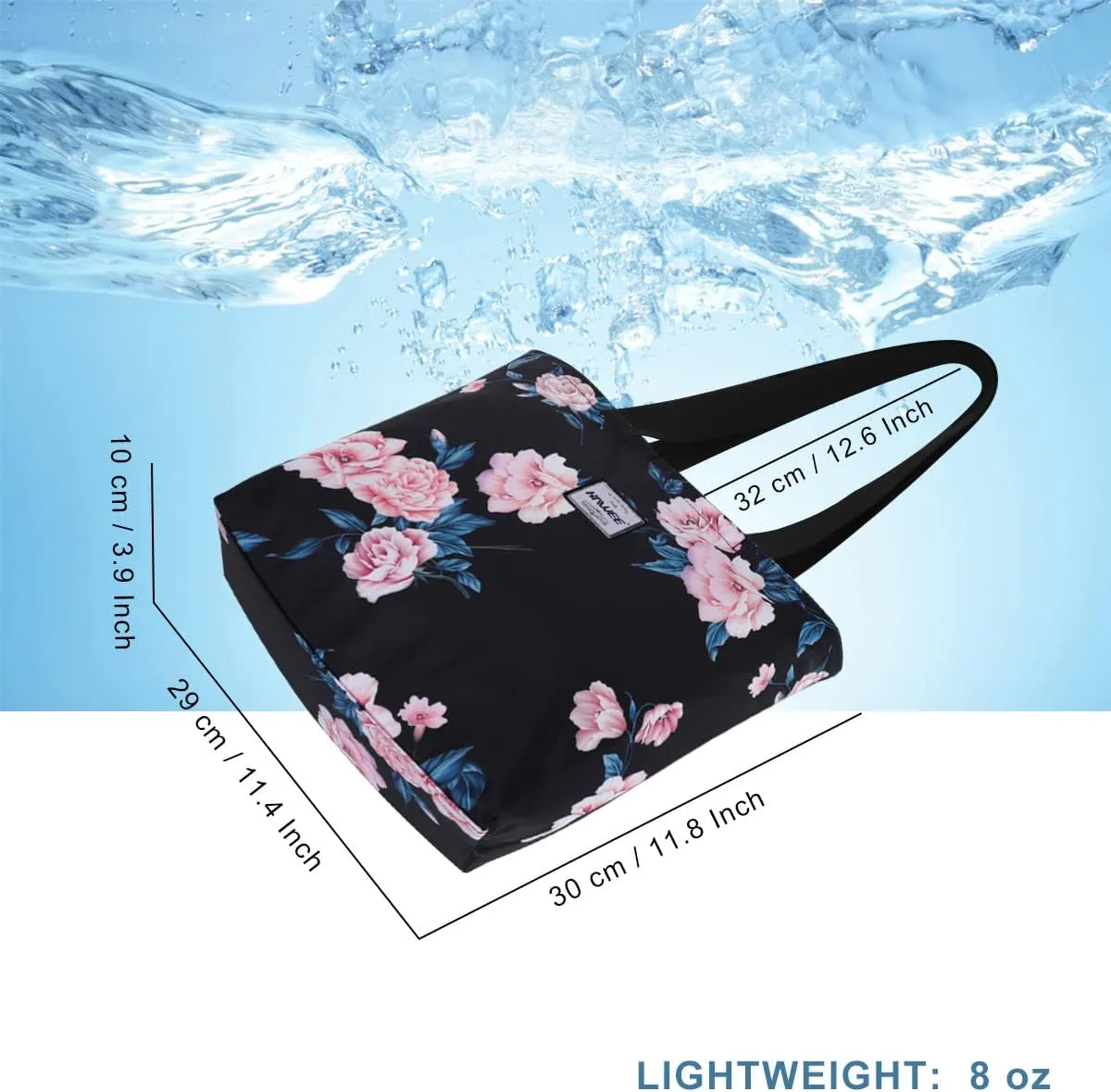 Tote Bag with Zipper for Women Inside Mesh Pocket Heavy Duty Casual Anti-water Cloth Travel Shoulder Handbag