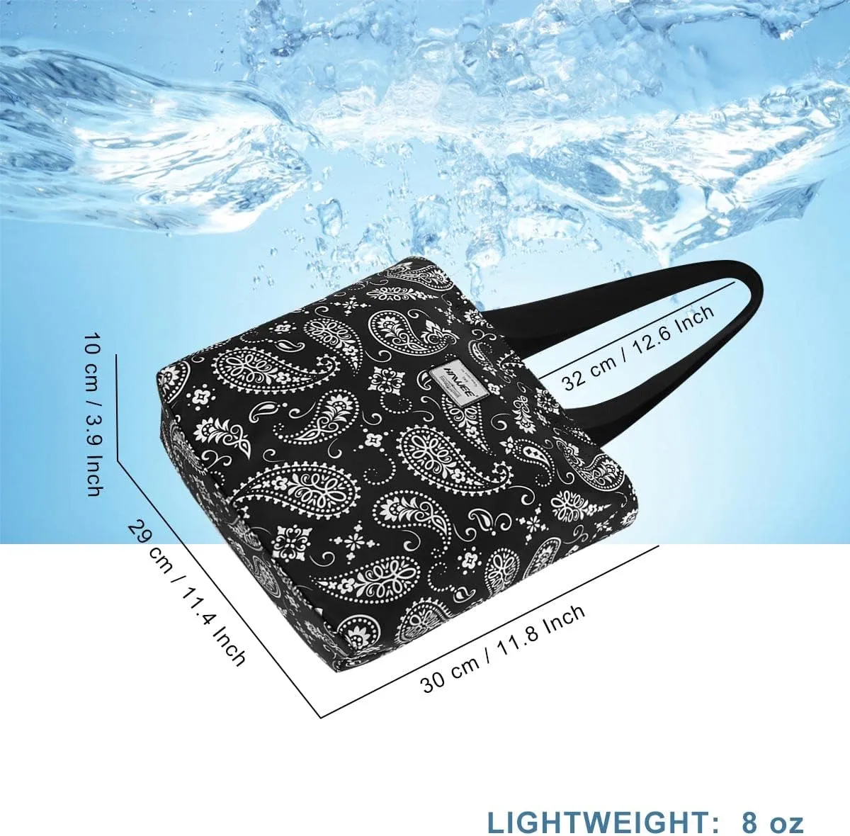 Tote Bag with Zipper for Women Inside Mesh Pocket Heavy Duty Casual Anti-water Cloth Travel Shoulder Handbag