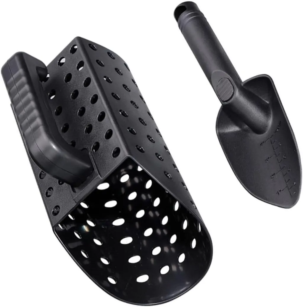 Totority 1set Sturdy Sand Shovel Tool Kit Portable Treasure Finding Shovel for Beach River Simple Design for Detecting Shells Bracelets More for Treasure Hunting Enthusiasts