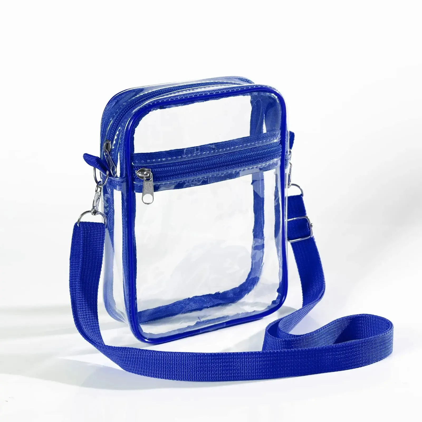Transparent Crossbody Bags Small Simple Zipper Shoulder Bag Summer All-Match Fashion Clear PVC Handbags Purses Phone Bag