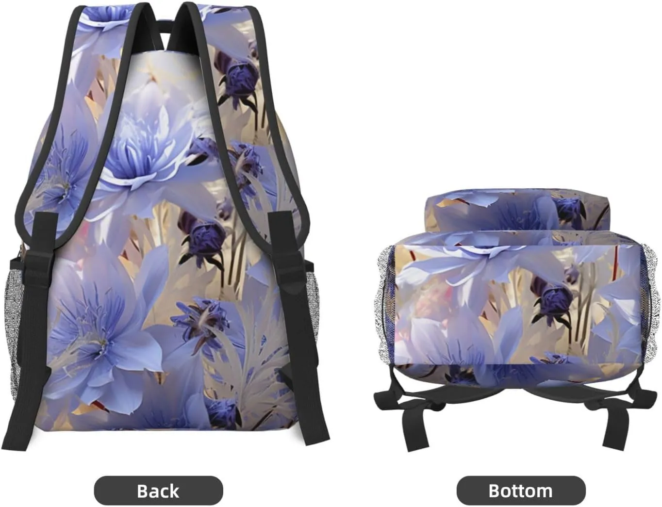 Travel Backpack for Women Carry on Backpack Pastel Cornflowers Lightweight Laptop Backpack for Men
