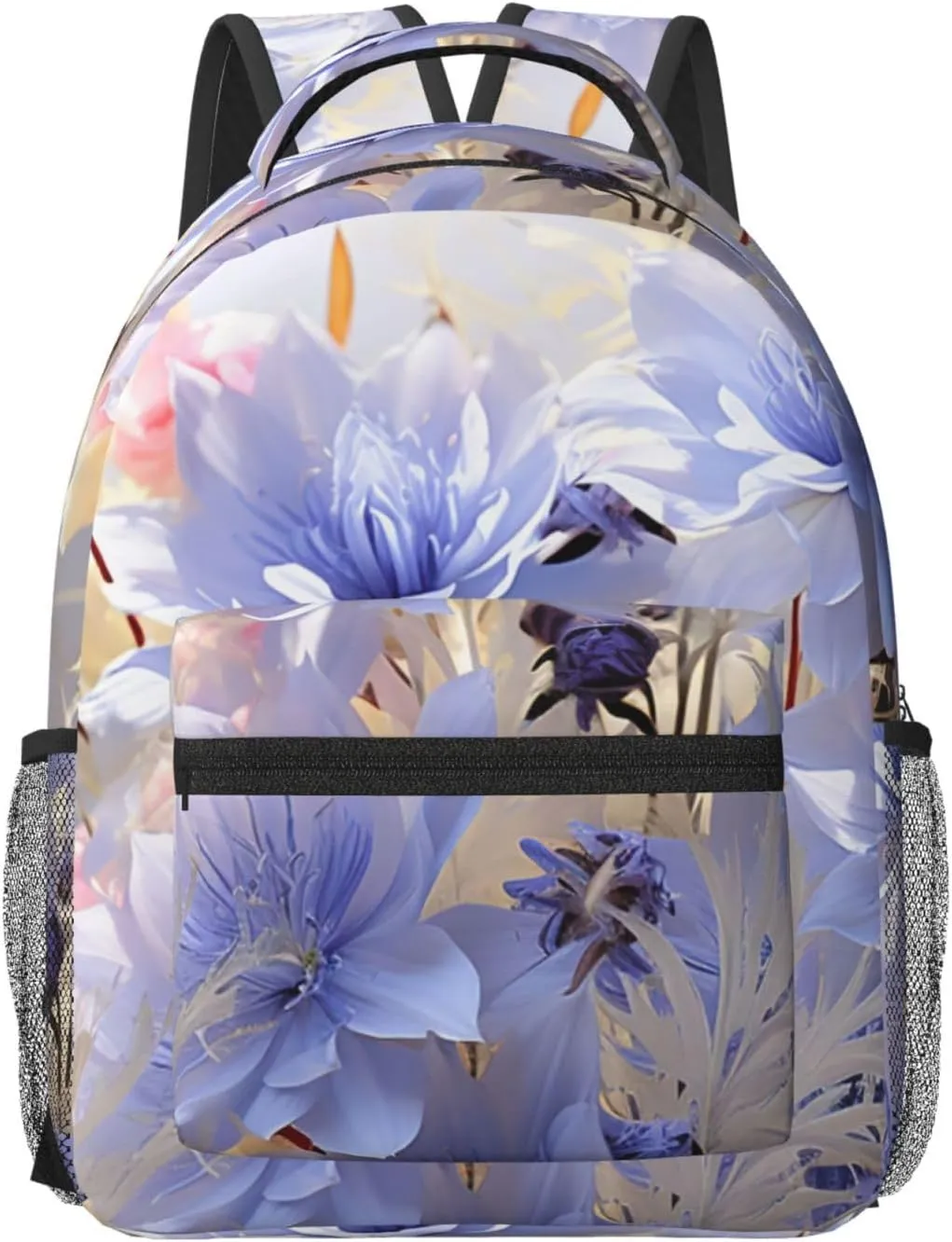 Travel Backpack for Women Carry on Backpack Pastel Cornflowers Lightweight Laptop Backpack for Men