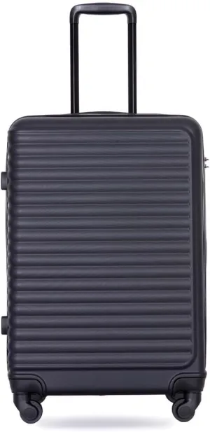 Travelhouse luggage,Hardside Carry On Travel Suitcase with Spinner Wheels, Multi-directional Spinner Wheels Uprigth Lightweight Underseater for Airplanes (Black Gray)