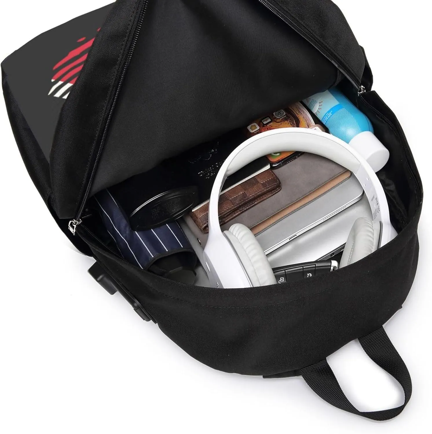 Trinidad and Tobago It's in My Travel Backpack 17-Inch Laptop Backpacks Business Rucksack Casual Sport Daypack with USB Charging Port Carry-on Bag for Camping Biking