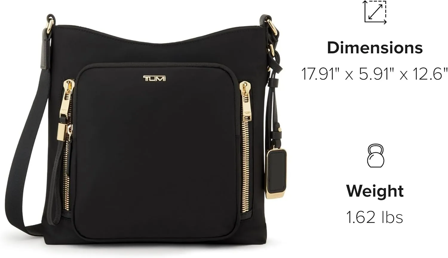 TUMI - Voyageur Tyler Crossbody - Nylon Crossbody Bag - Business, Travel Bag - Stain, Water-Resistant - Stylish Purse