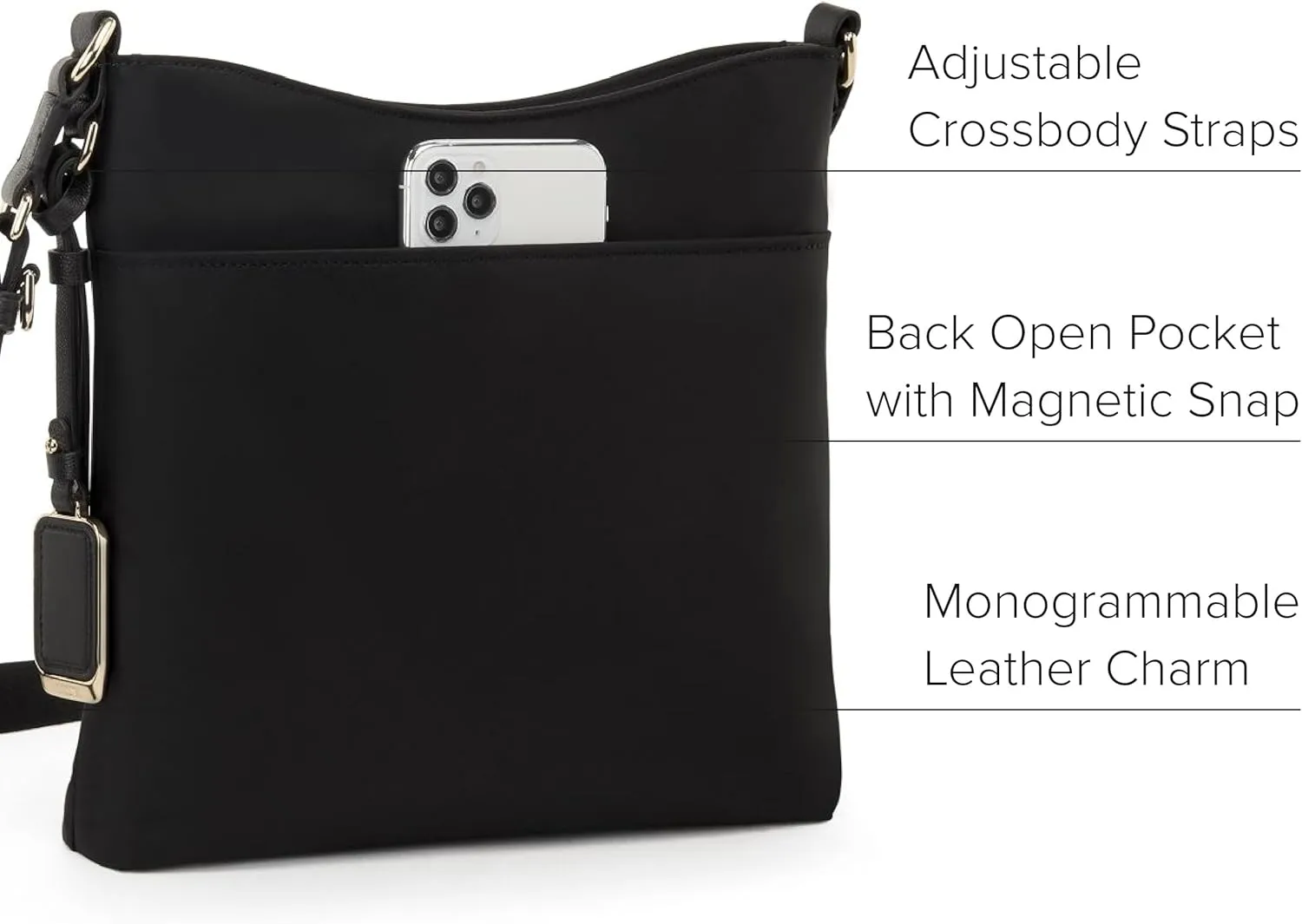TUMI - Voyageur Tyler Crossbody - Nylon Crossbody Bag - Business, Travel Bag - Stain, Water-Resistant - Stylish Purse