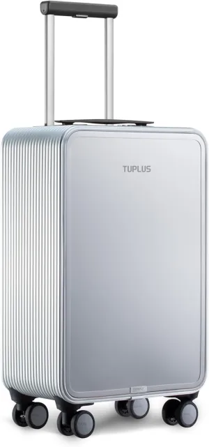 TUPLUS Aluminum Suitcase Hard Shell Luggage Hold Check in Travel Case with 4 Spinner Wheels, Quick Series
