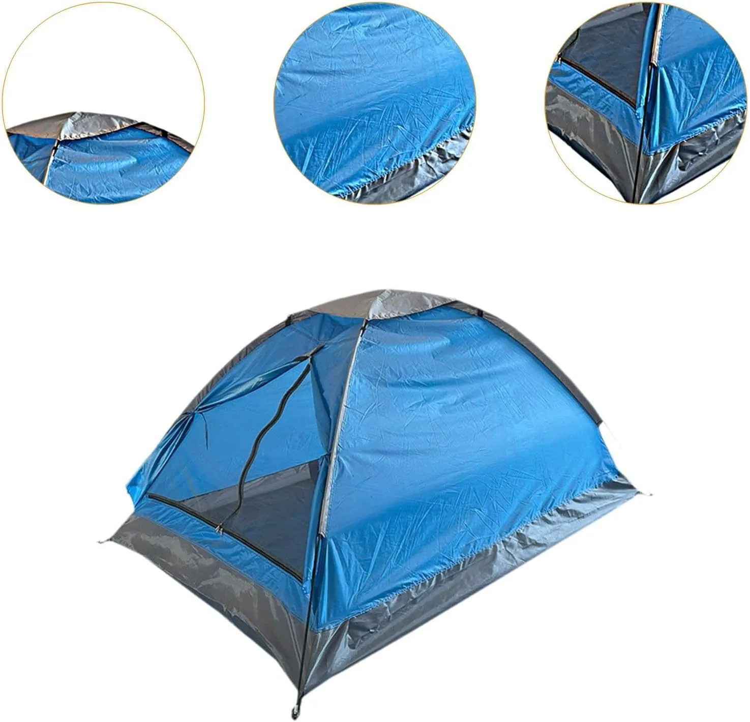 Two Person Camping Tent Easy Quick Setup Dome Water Resistant Single Layer Shelter Tent for Backyard Yard Picnic Lawn