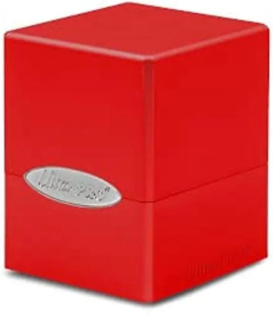 Ultra Pro E-15587 Satin Cube Deck Box-Apple Red