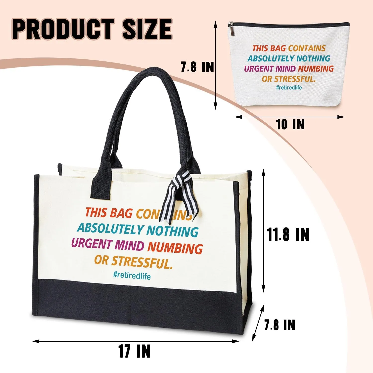 Undergo Retirement Tote Bag Gifts For Women, Coworker Leaving Gifts for Coworker Colleague Boss Leader Friends