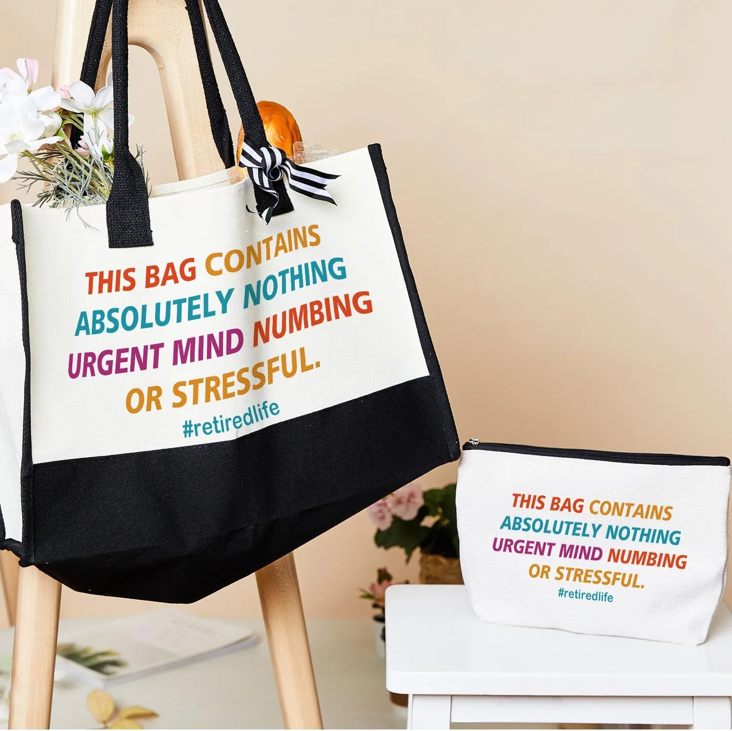 Undergo Retirement Tote Bag Gifts For Women, Coworker Leaving Gifts for Coworker Colleague Boss Leader Friends