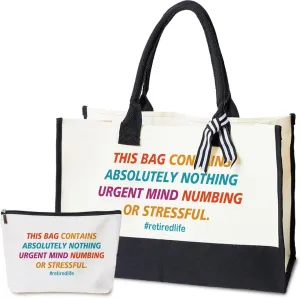 Undergo Retirement Tote Bag Gifts For Women, Coworker Leaving Gifts for Coworker Colleague Boss Leader Friends