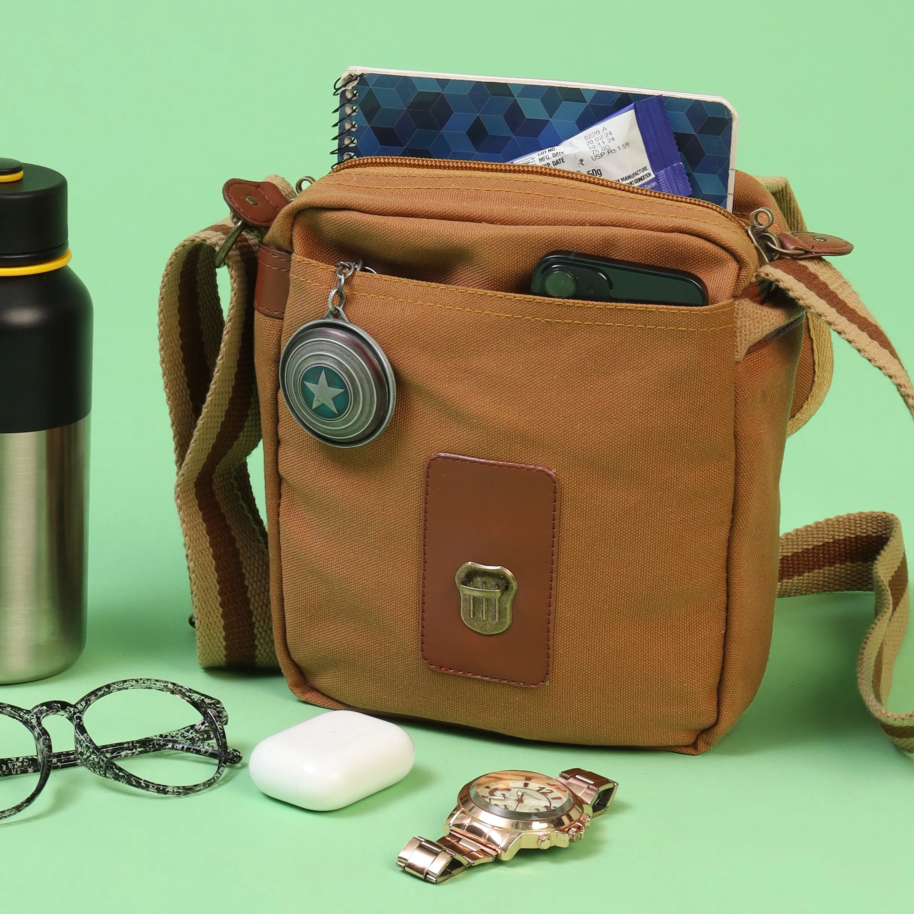 Unisex Canvas Sling Bag With Adjustable Shoulder Strap | CAN3