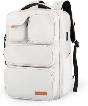 Unisex TSA-Approved Travel Backpack | 17.3" Waterproof Laptop Compartment & USB Charging Port | Airline Compliant Carry-On for Business Trips, Weekend Adventures, Traveling, Working, Daily Life