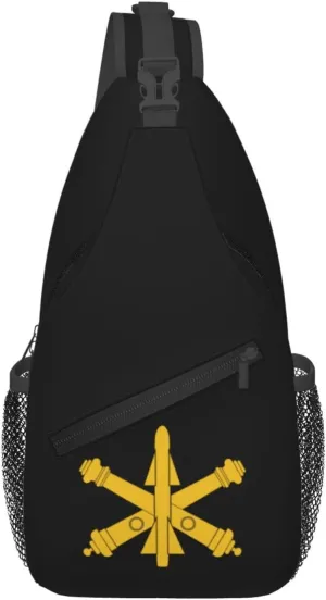 United States Army Air Defense Artillery Branch Insignia Crossbody Bags For Women Men Chest Backpack Gym Shoulder Bag Travel Outdoor Sports Casual Crossbody Bags