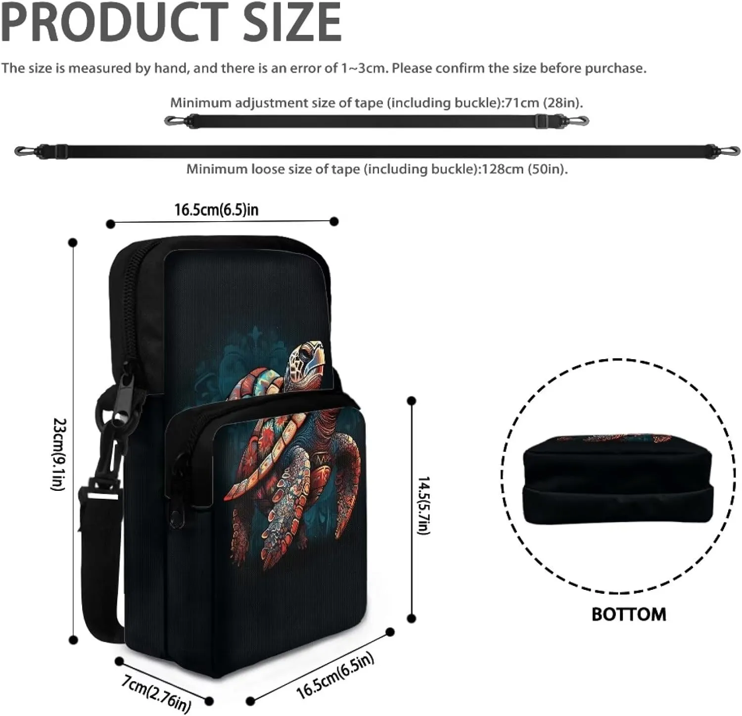 Universal Sling Crosbody Bags for Women Men Teens Over 5